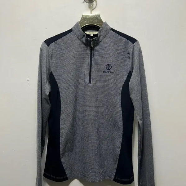 [BUNJANG] Beanpole Check Pattern Long Sleeve T-Shirt / 빈폴 체크 패턴 긴팔 티셔츠 s