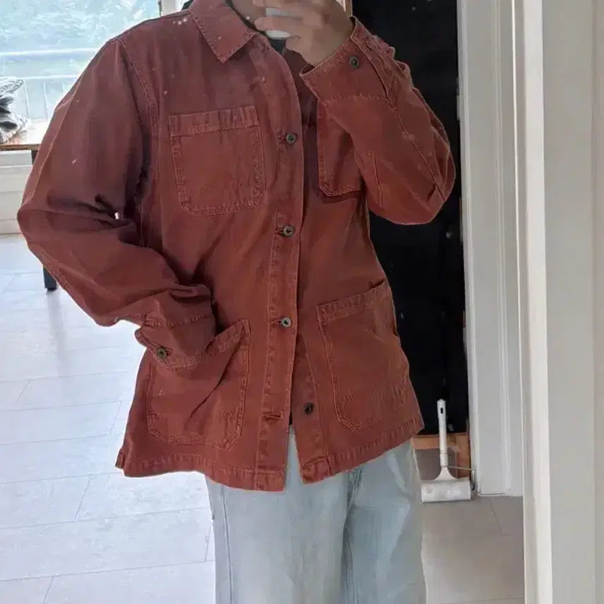[BUNJANG] Alpha Industries Washed Chore Jacket French Work Jacket L / 알파인더스트리 워시드 초어자켓 프렌치 워크자켓 L
