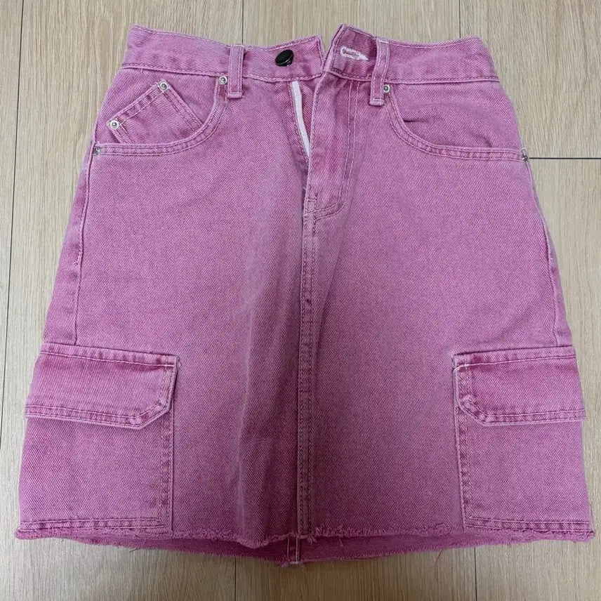 [BUNJANG] Banding Washing Denim Mini Skirt / (새상품) 밴딩 워싱 데님 미니스커트