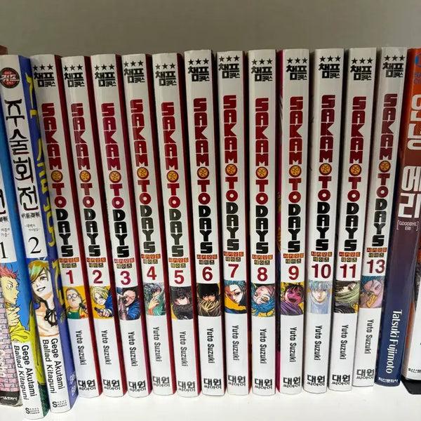 [BUNJANG] Sakamoto Days Manga Volumes 1-11, 13 + Nagumo Clear File / [ 1~13권 ] 사카모토 데이즈 + 나구모 클리어파일