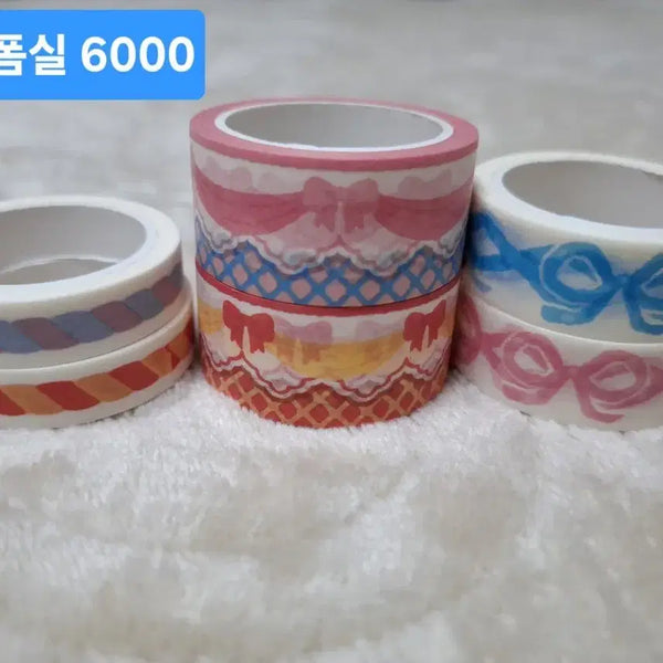 [BUNJANG] Creamy Crumbs Dang Yeongsun Rayon Fancy Full Washi Tape Set / 다꾸 처분 폼실 크리미크럼즈 당영순 라연팬시 통마테