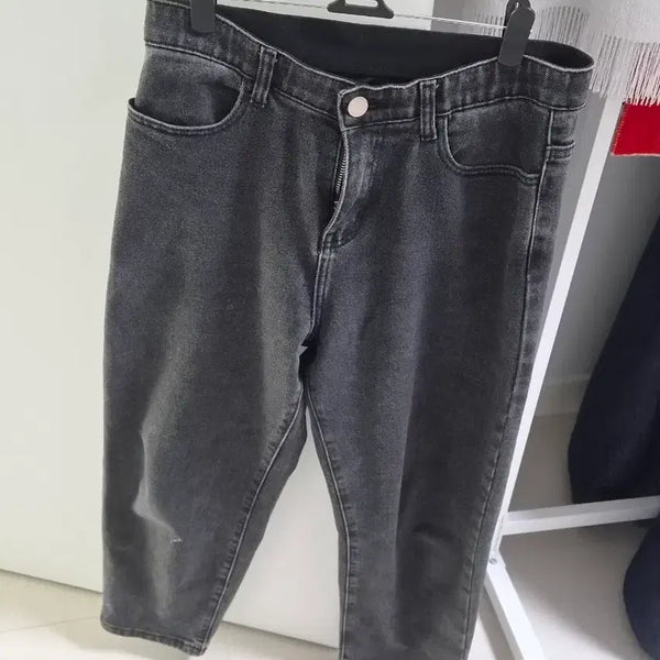 [BUNJANG] Black Washed Denim Pants / 블랙 워싱 데님 팬츠