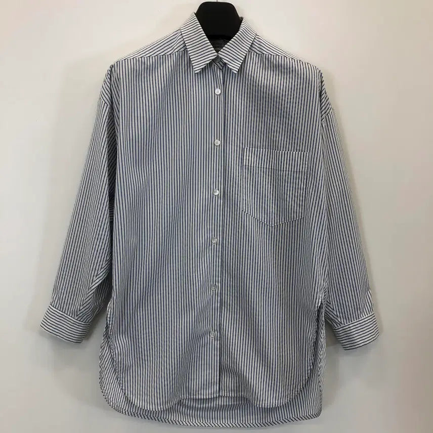 [BUNJANG] Studio Tomboy Oversized Stripe Shirt / 스튜디오톰보이 오버 스트라이프셔츠 FREE