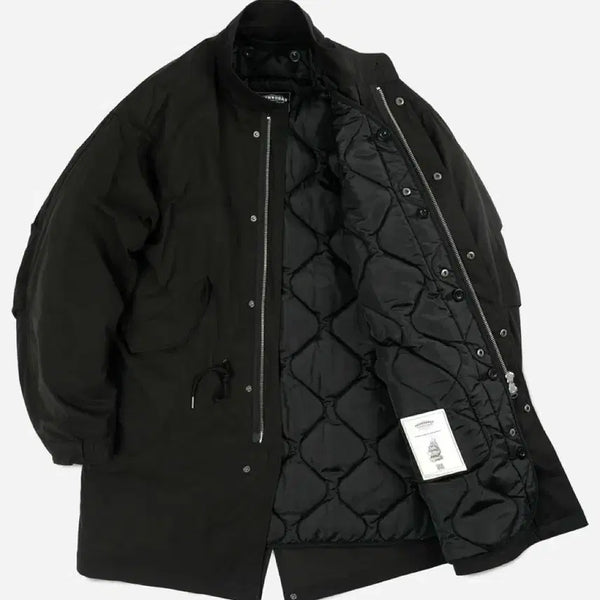 [BUNJANG] Prismworks Vincent M65 Fishtail Parka (Matte Black, L) with Inner Quilted Jacket / 프리즘웍스 M65 빈센트 피쉬테일 파카 블랙 무광 L (내피 포함)