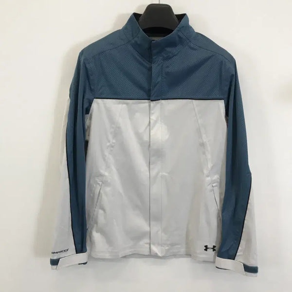[BUNJANG] Under Armour Golf Windbreaker Jacket - White/Blue - Size L / 언더아머 골프 윈드자켓 [L]
