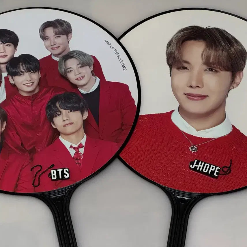 [BUNJANG] BTS Group & J-Hope Uchiwa Fan Set / 방탄소년단 BTS 단체/제이홉 부채 우치와 세트