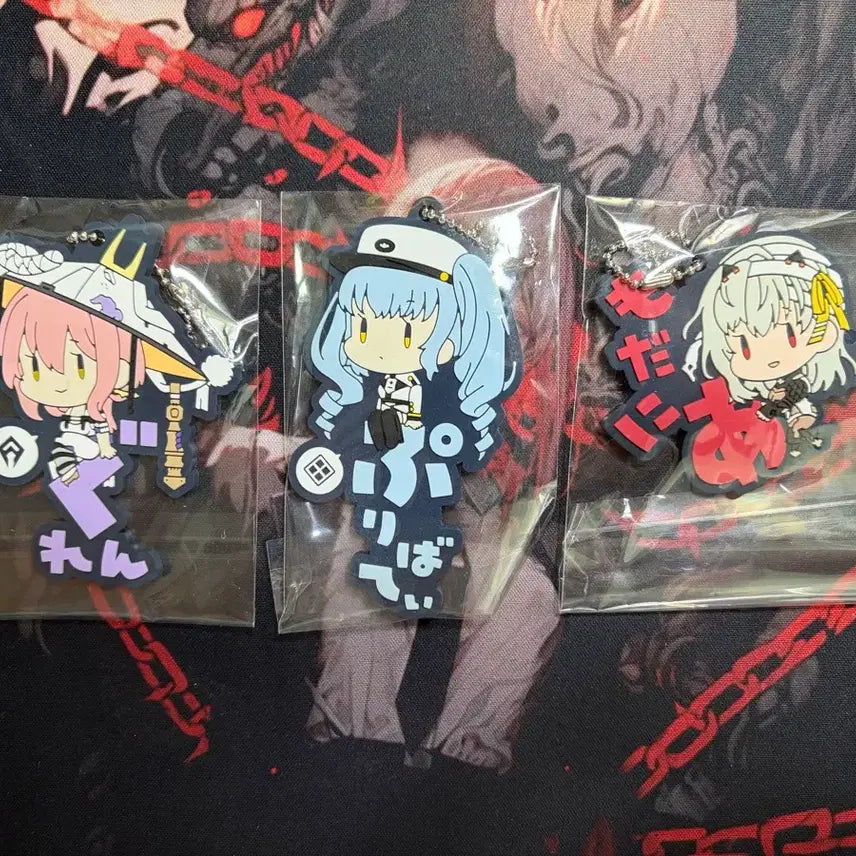 [BUNJANG] Goddess of Victory: NIKKE Rubber Keyring Set (3 Types) / 승리의 여신 니케 러버 키링3종