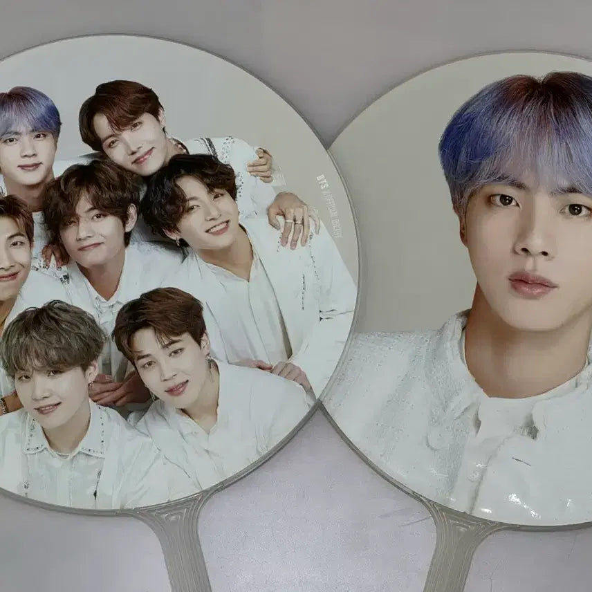 [BUNJANG] BTS Group & Jin Uchiwa Fan Set / 방탄소년단 BTS 단체 / 진 부채 우치와 세트