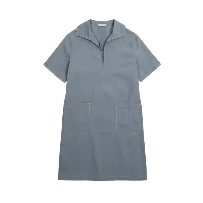 [BUNJANG] Hazzys Women's Basic Collar Neck Short Sleeve Dress / 여성55 / 헤지스 베이직 카라넥 반팔원피스BL