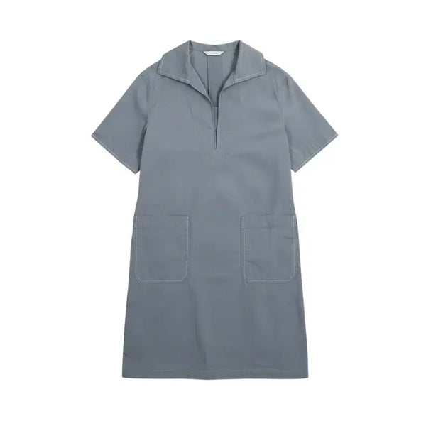 [BUNJANG] Hazzys Women's Basic Collar Neck Short Sleeve Dress / 여성55 / 헤지스 베이직 카라넥 반팔원피스BL