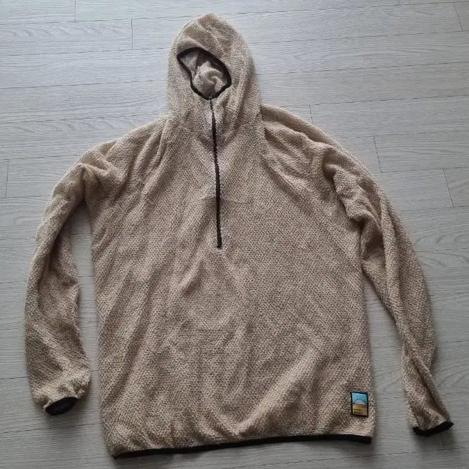 [BUNJANG] Senti Design Polartec Alpha 90 Beige Hoodie / 센치디자인 폴라텍 알파 90 베이지 후디