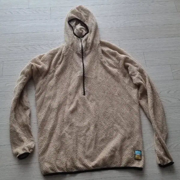 [BUNJANG] Senti Design Polartec Alpha 90 Beige Hoodie / 센치디자인 폴라텍 알파 90 베이지 후디