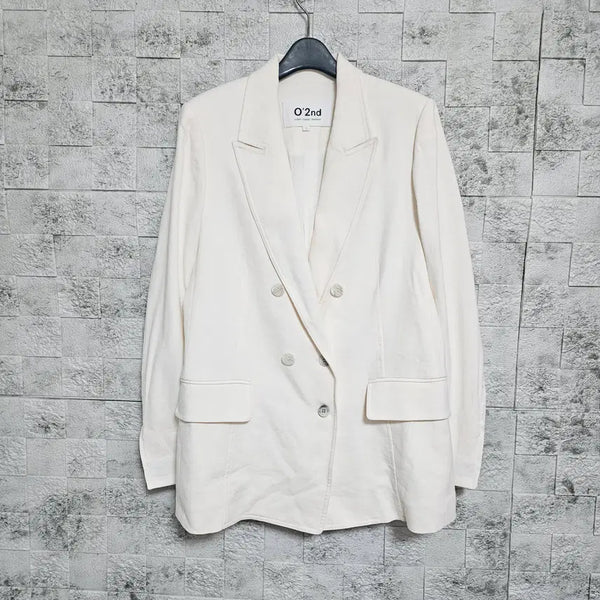 [BUNJANG] O'2nd Linen Blend Double Jacket / 오즈세컨 O'2nd 린넨혼방 더블자켓