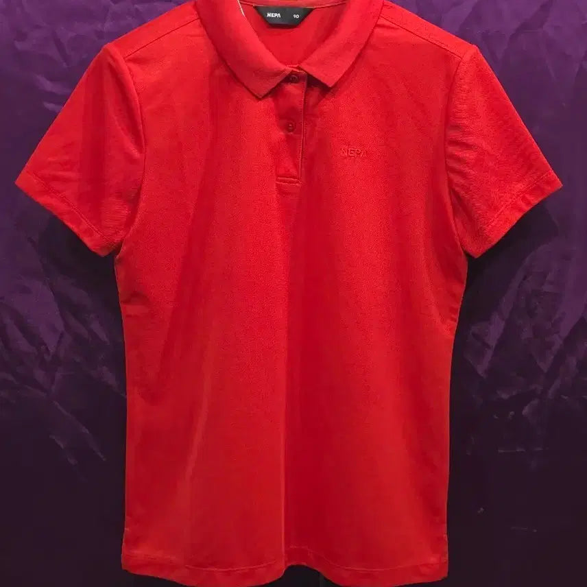 [BUNJANG] Nepa Women's Tri-Chill Polo Short-Sleeve T-Shirt Size 90 / 네파 등산 여성 트라이칠 폴로 반팔티 90