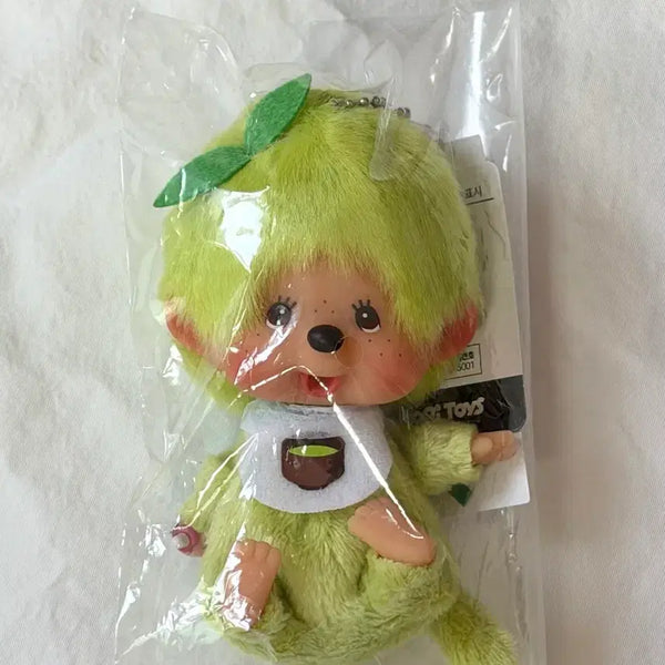 [BUNJANG] Monchhichi Greentea Big Head Keyring / 몬치치 그린티 말차 빅헤드 키링