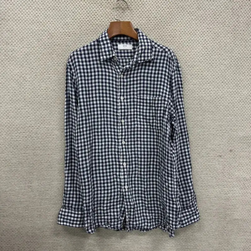 [BUNJANG] Uniqlo Linen Shirt M / 유니클로 린넨 셔츠 M D01255