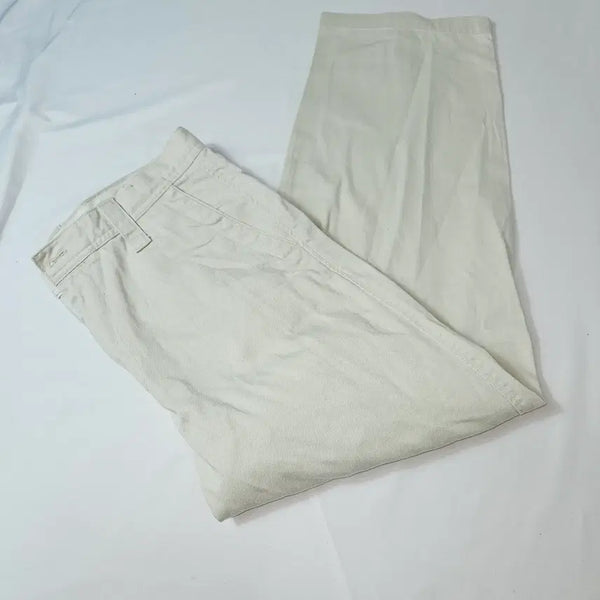 [BUNJANG] Uniqlo U Wide Chino Pants Cream 32 / 유니클로U 와이드 치노팬츠 바지 크림 32