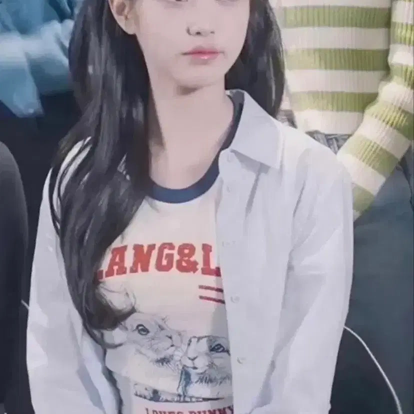 [BUNJANG] RAINE&LUXE Bunny T-Shirt / 랭앤루 토끼 반팔티 장원영착용