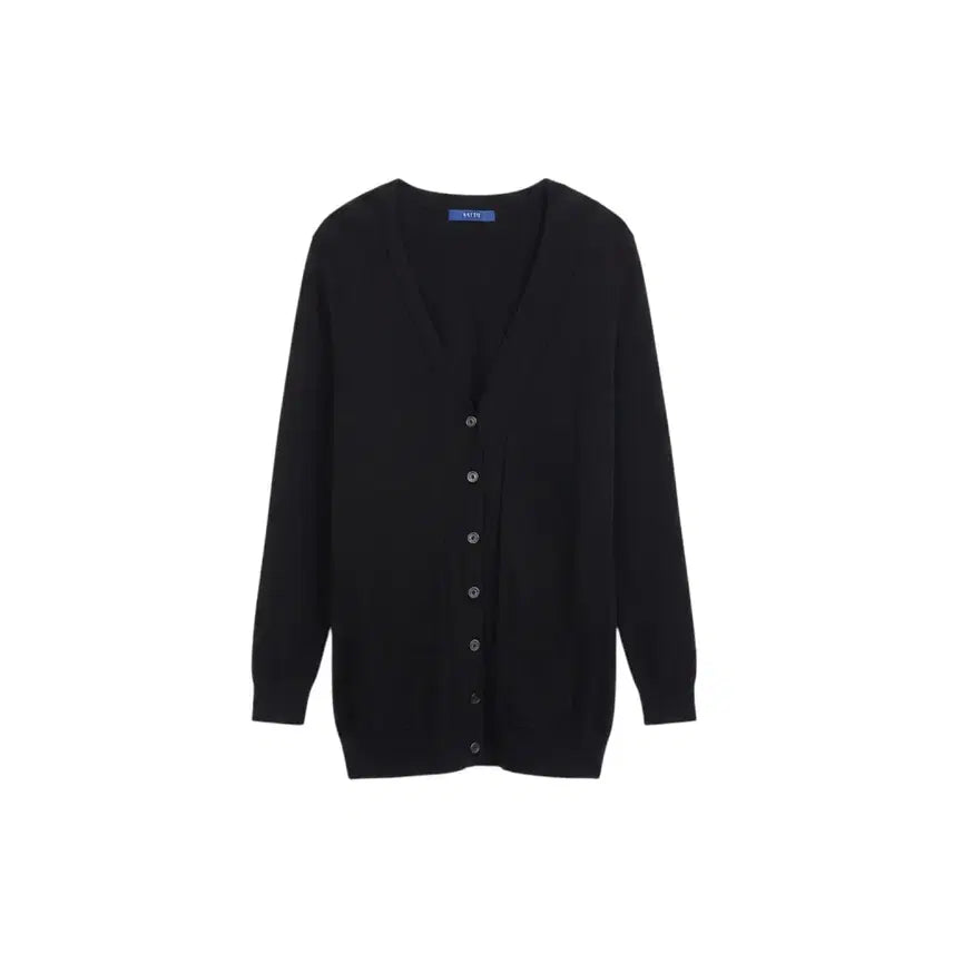 [BUNJANG] Keith Cashmere Black Cardigan BK Women's Size 90 / 여성90 / 키이스 캐시미어 블랙 가디건BK