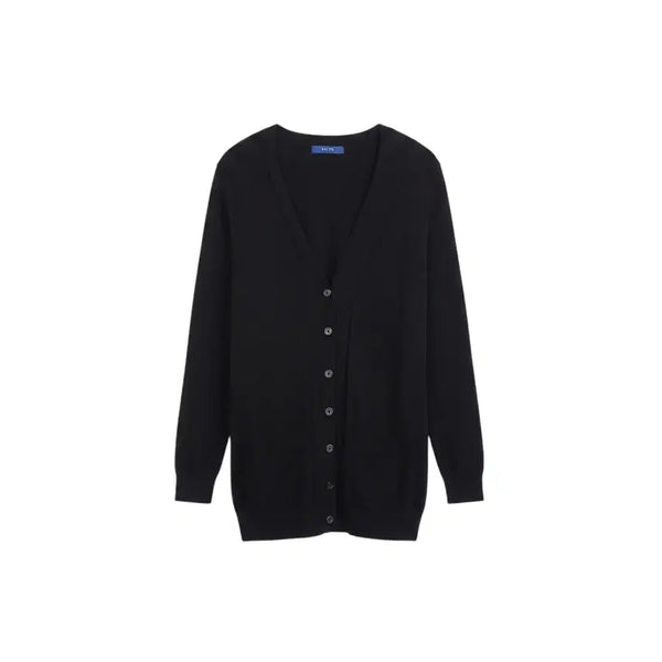 [BUNJANG] Keith Cashmere Black Cardigan BK Women's Size 90 / 여성90 / 키이스 캐시미어 블랙 가디건BK