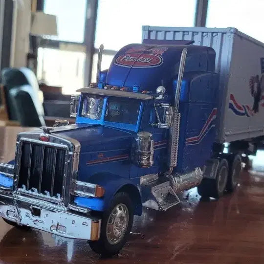 [BUNJANG] Cargo Trailer Model - Blue Truck / 카고 트레일러 완성품 모형