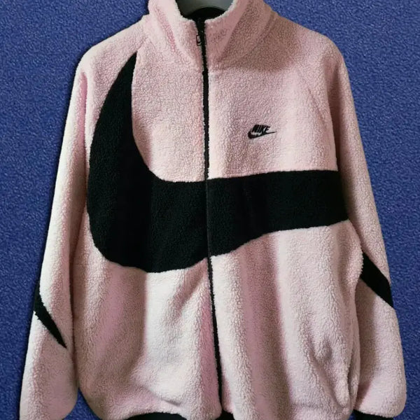 [BUNJANG] Nike Pink Big Swoosh Reversible Fleece Zip-Up XXXL / 나이키 핑크 빅스우시 플리스 집업 XXXL