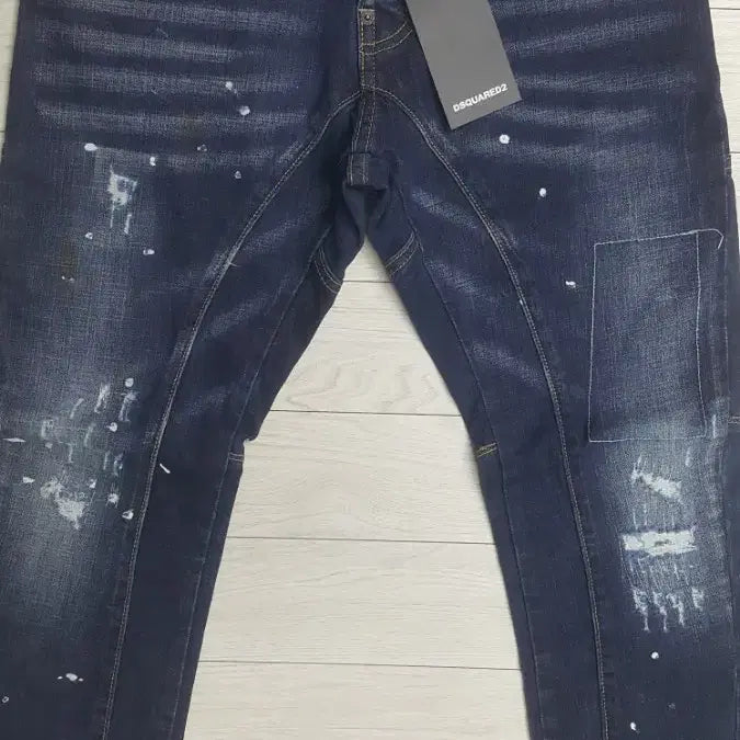 [BUNJANG] DSQUARED2 Leather Patch Biker Jeans (Stretch) Size 30-31 / 디스퀘어드2(사방스판) 가죽패치 바이커 30~31인치(No.235)새상품