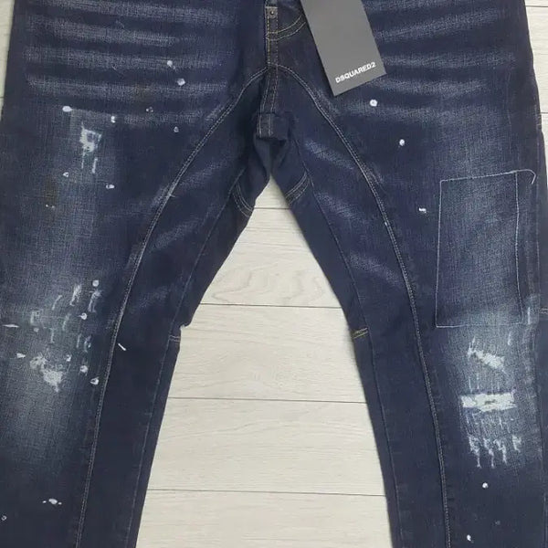 [BUNJANG] DSQUARED2 Leather Patch Biker Jeans (Stretch) Size 30-31 / 디스퀘어드2(사방스판) 가죽패치 바이커 30~31인치(No.235)새상품