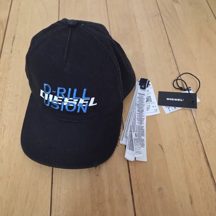[BUNJANG] Diesel Black Vintage Cap Hat / 디젤 모자 블랙 캡 빈티지 DIESEL