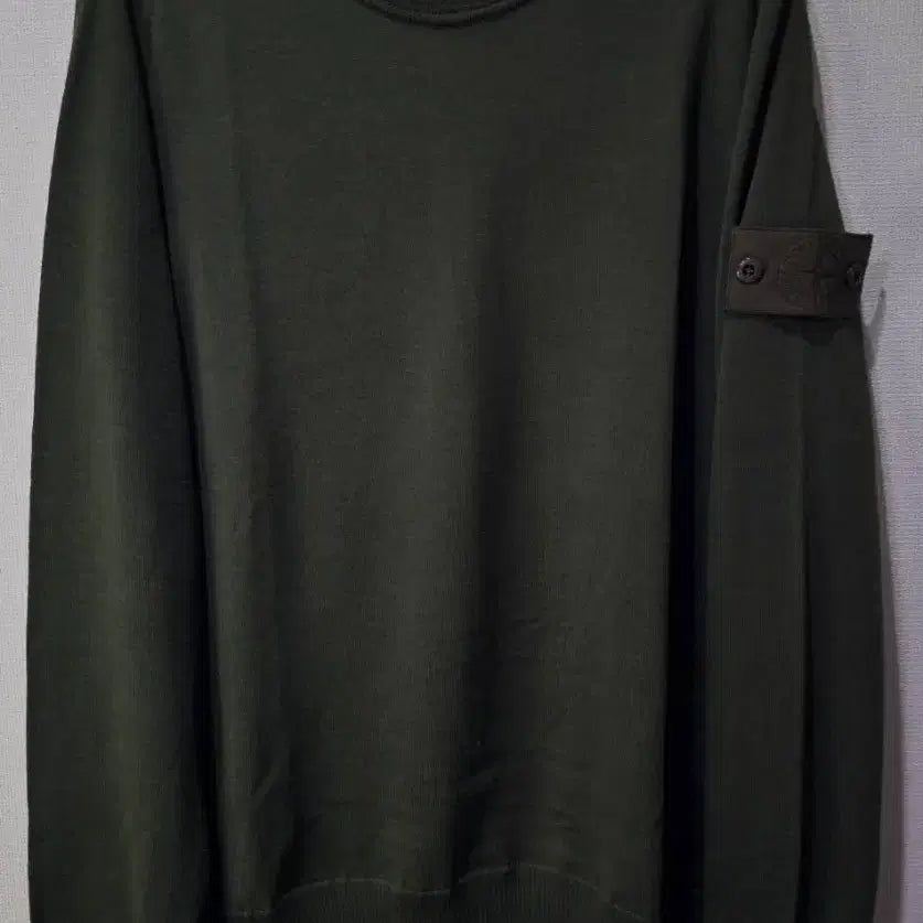 [BUNJANG] Stone Island Ghost Piece Wool Knit Sweater - Khaki/Green (M) / 정품 스톤아일랜드 고스트 라이트 울 니트 95/M