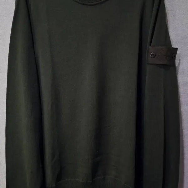 [BUNJANG] Stone Island Ghost Piece Wool Knit Sweater - Khaki/Green (M) / 정품 스톤아일랜드 고스트 라이트 울 니트 95/M