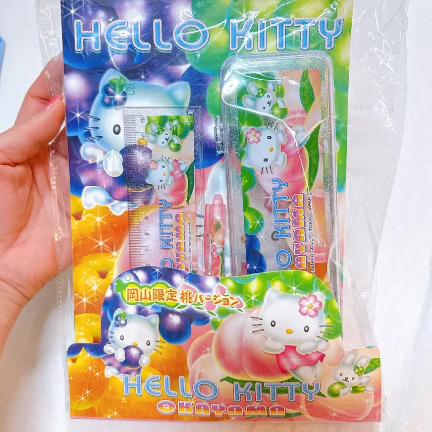 [BUNJANG] Vintage Hello Kitty Okayama Limited Stationery Set (Opened for Inspection) / 고전 헬로키티 오카야마 지역 한정 문구 세트(하자체크겸 단순개봉)