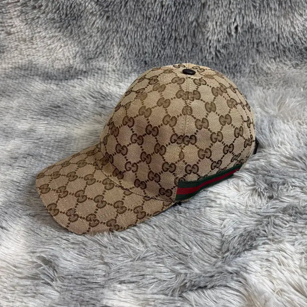 [BUNJANG] Gucci GG Canvas Baseball Cap Beige XL / [XL,백화점판] 구찌 GG 캔버스 볼캡 베이지