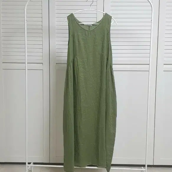 [BUNJANG] Linen Sleeveless Long Dress / 린넨 민소매 롱원피스