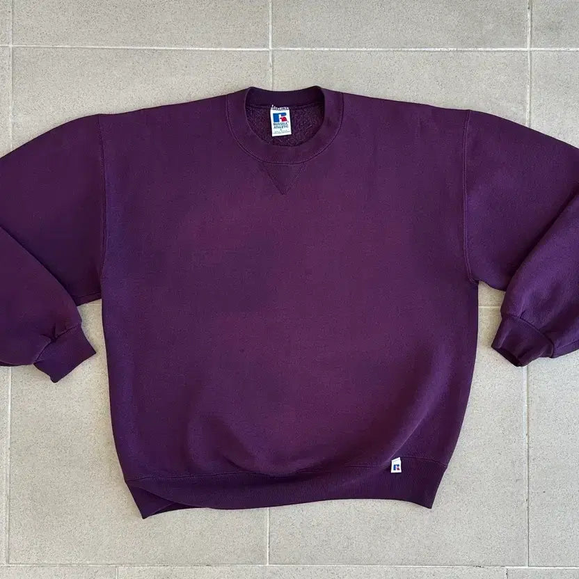 [BUNJANG] 90s Russell Athletic Sweatshirt Purple L USA / 90s 빈티지 러셀 스웻셔츠 퍼플 L USA