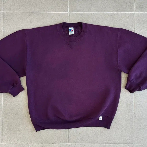 [BUNJANG] 90s Russell Athletic Sweatshirt Purple L USA / 90s 빈티지 러셀 스웻셔츠 퍼플 L USA