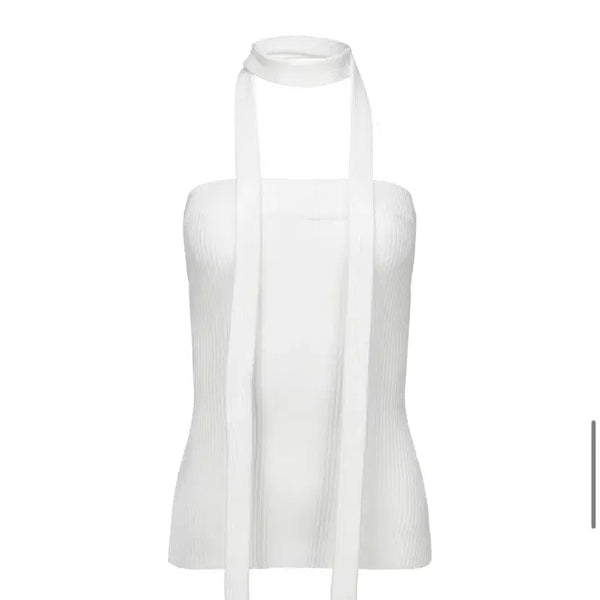 [BUNJANG] Nache Strap Knit Tank Top / 나체 스트랩 니트 탱크탑