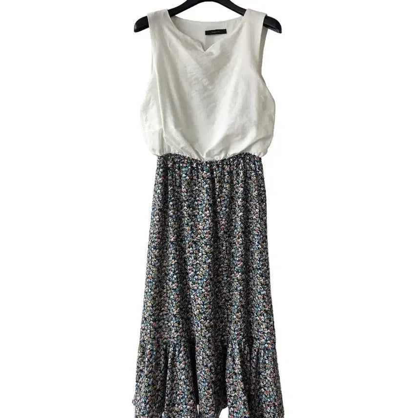 [BUNJANG] Sleeveless Color-Blocked Banding Dress / XS/민소매 배색 밴딩 원피스