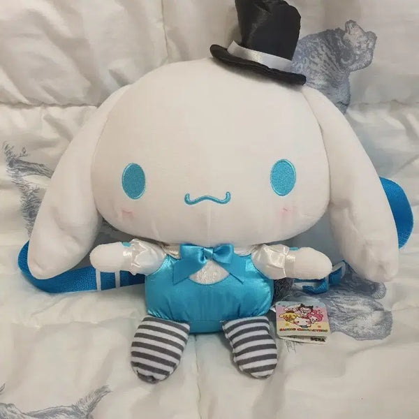 [BUNJANG] Sanrio Sega Yurukawa Gothic Parade Cinnamoroll Plush Backpack / 산리오 세가 유루카와 고딕 퍼레이드 시나모롤 인형 백팩