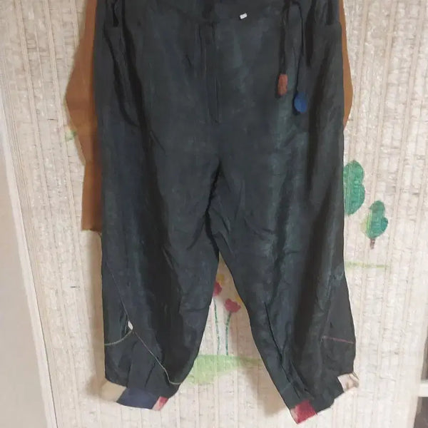 [BUNJANG] Punggi Inyeon Celadon 100% Pottery Fit Elastic Waist Pants / 풍기인견 항아리핏 밴딩 바지 빅사이즈