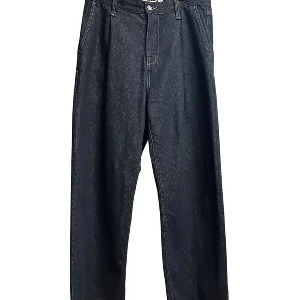 [BUNJANG] PLAC Indigo Wide Denim Pants Size 31 / 플랙(PLAC) I WANT 원턱 인디고 와이드 데님팬츠 31 size