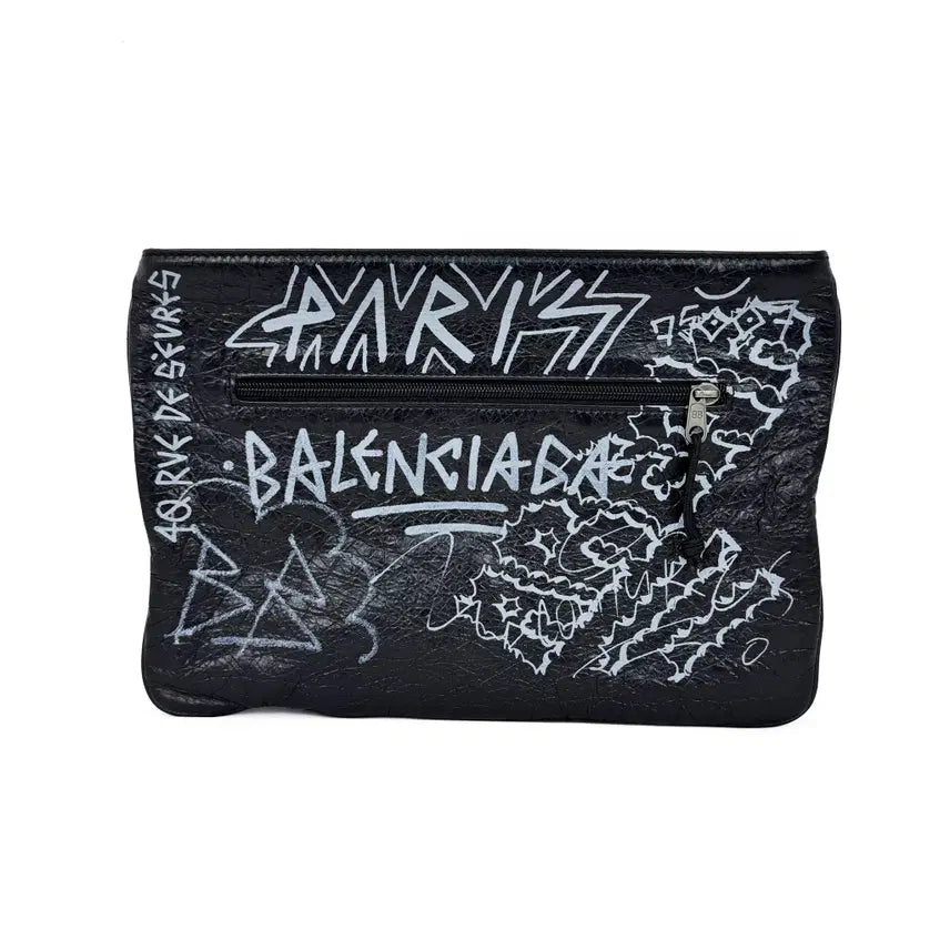 [BUNJANG] Balenciaga Graffiti Clutch Leather / 발렌시아가 그래피티 클러치 535334
