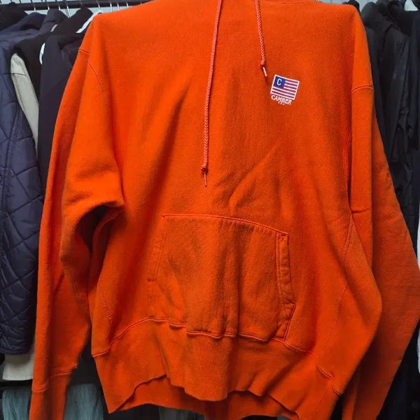 [BUNJANG] CAMBER x Covernat Orange Hoodie / CAMBER 캠버 커버낫 오렌지색 후드티
