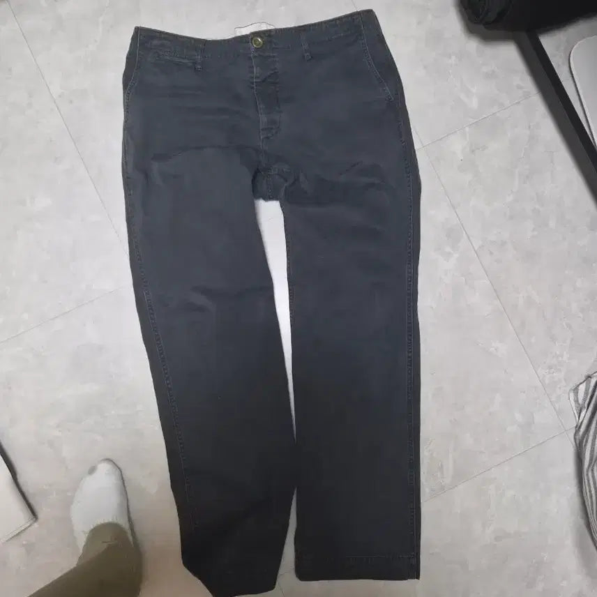 [BUNJANG] Bizbeam Black Cotton Pants Men's / 비즈빔 검정색 면바지 팬츠 남성용