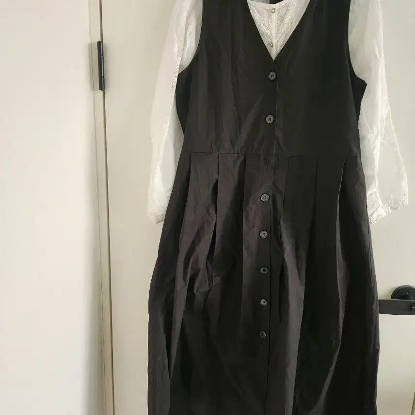 [BUNJANG] Black Bustier Long Dress / 블랙 뷔스티에 원피스