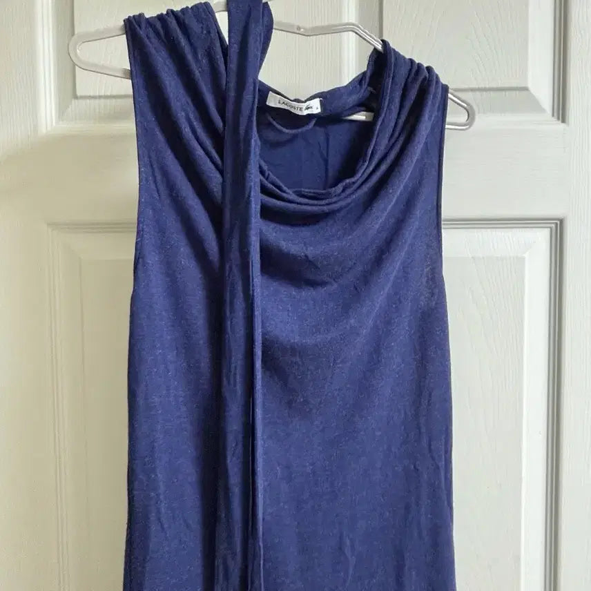 [BUNJANG] Lacoste Navy Sleeveless Long Dress / 라코스테 네이비 민소매 롱 원피스