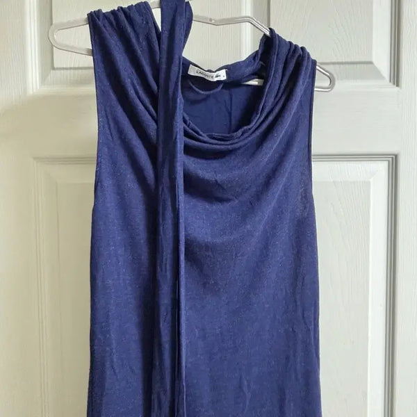 [BUNJANG] Lacoste Navy Sleeveless Long Dress / 라코스테 네이비 민소매 롱 원피스