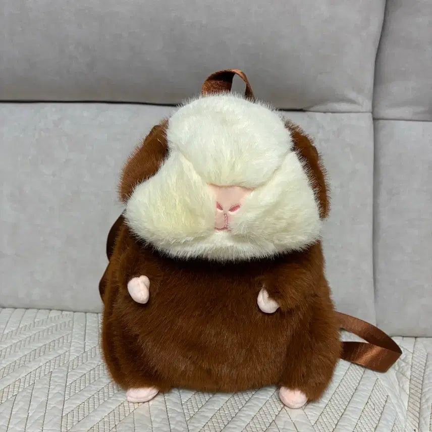 [BUNJANG] Unidentified Animal Plush Backpack / 햄스터 인형 백팩