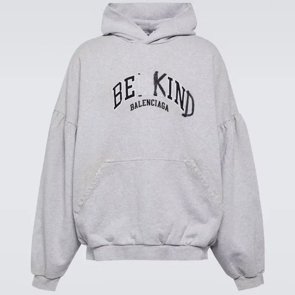 [BUNJANG] Balenciaga Be Kind Hoodie Grey / 발렌시아가 비카인드 후드 그레이