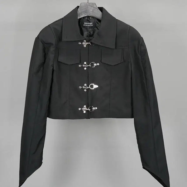 [BUNJANG] Yokimajo Metal Buckle Crop Jacket / 요키마조 크롭 자켓